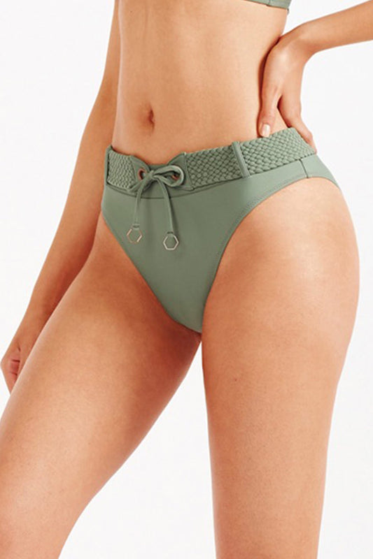 Halle Corset Bikini Pant - Vine