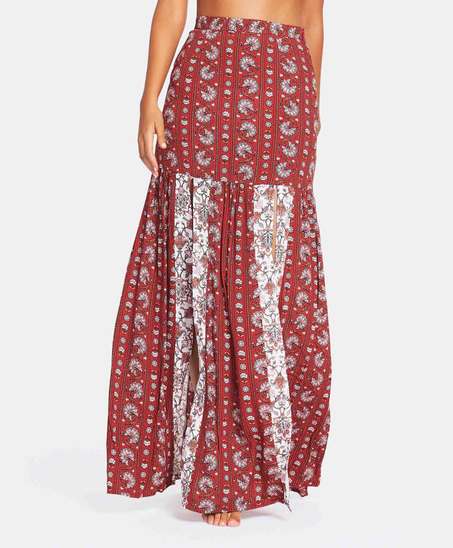 Tigerlily Hamilton Maxi Skirt - Red