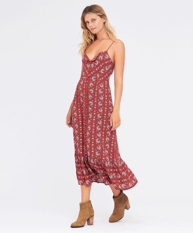 Hamilton Midi Dress - Red