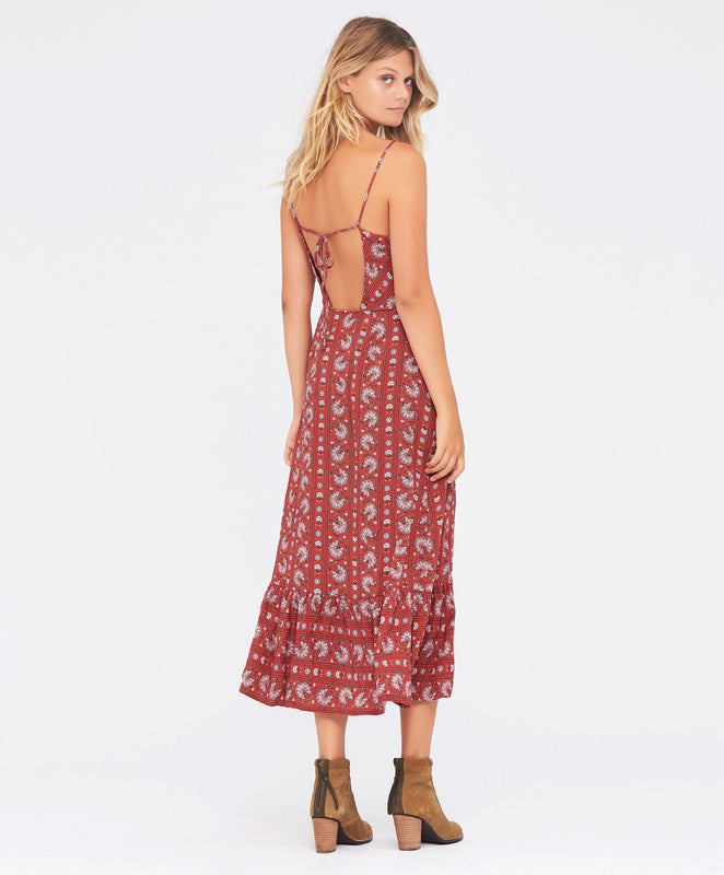 Hamilton Midi Dress - Red