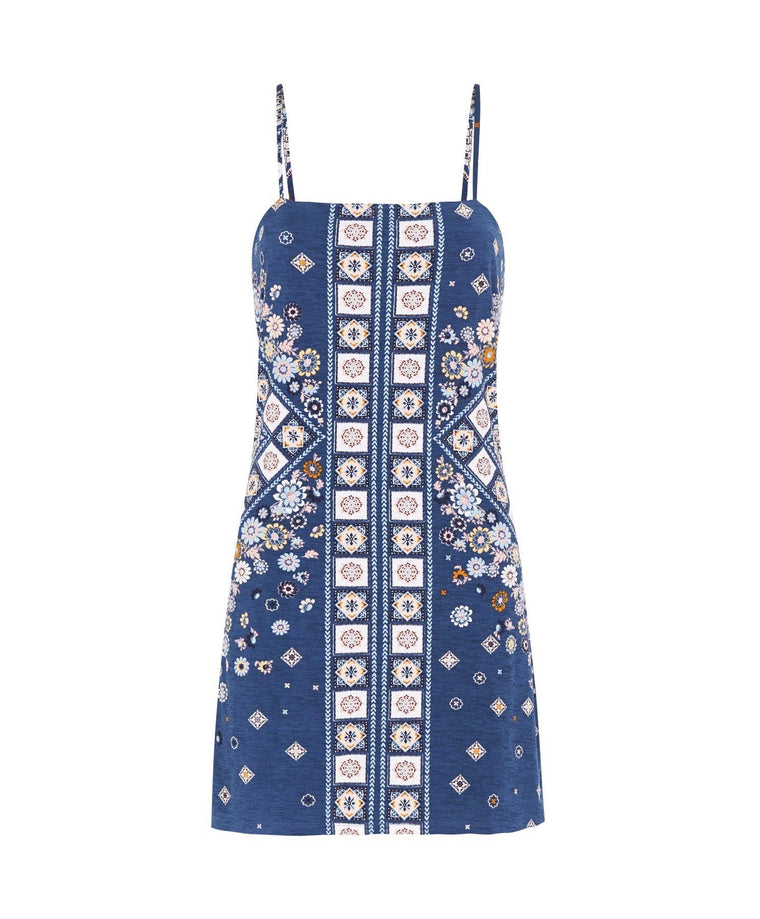 Jolana Sleeveless Mini Dress - Steel