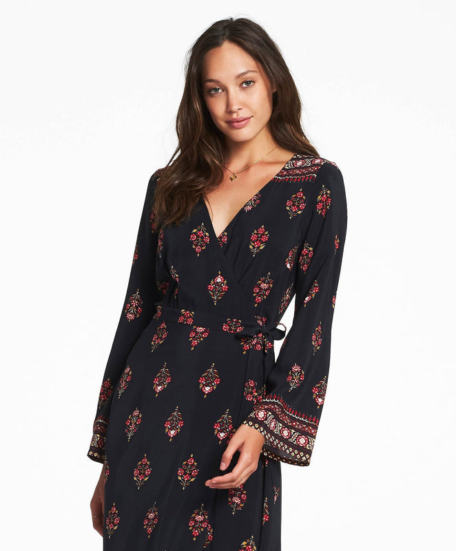 Julienne Wrap Maxi Dress