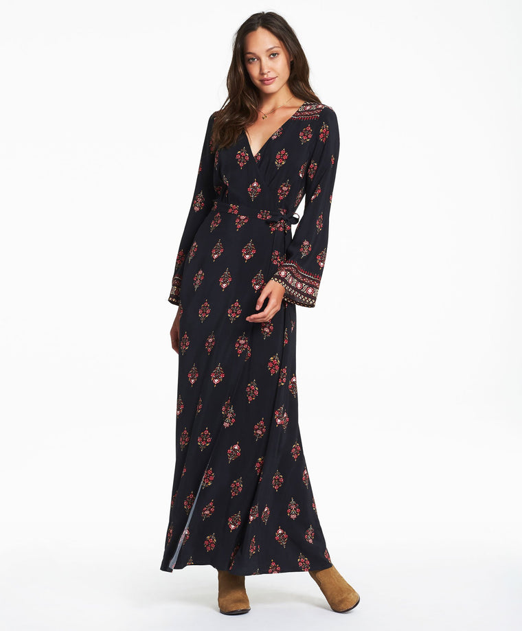 Julienne Wrap Maxi Dress
