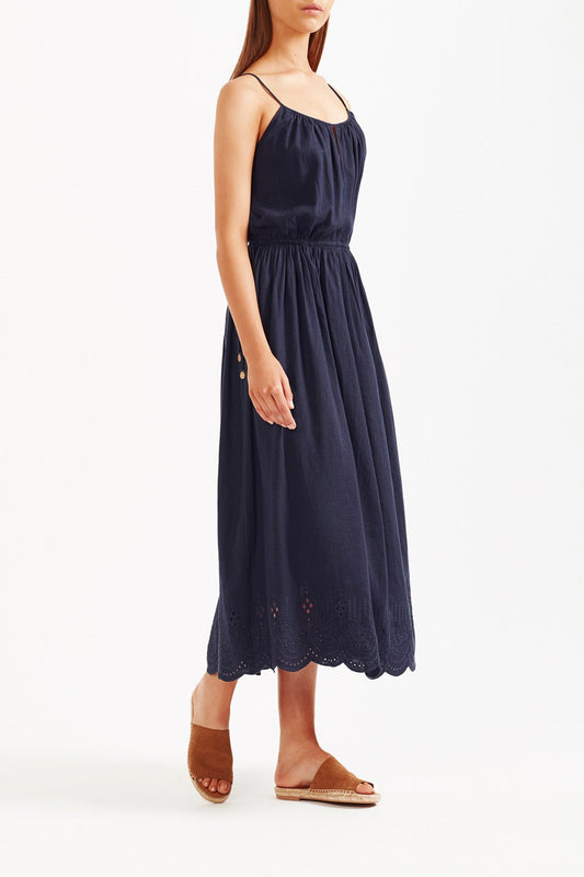 Kapari Midi Dress - Indigo