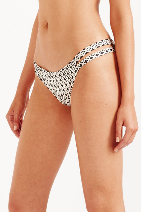 Karezi High Tiger Bikini Pant - Bone