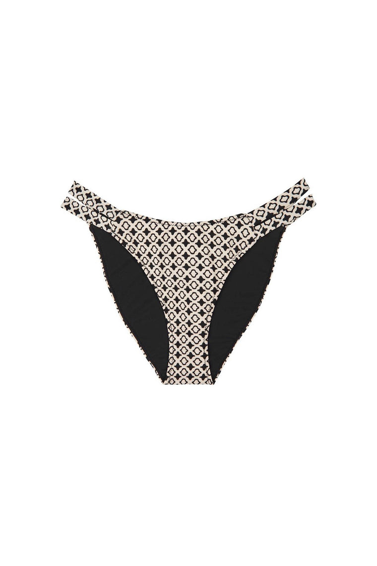 Karezi High Tiger Bikini Pant - Bone