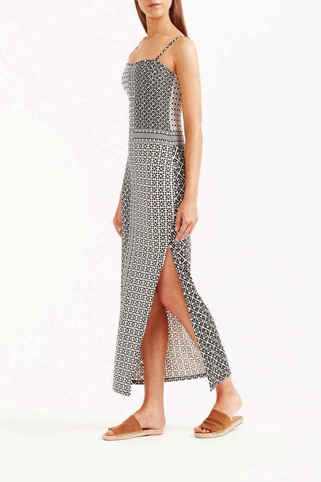 Karezi Midi Dress - Bone/Black