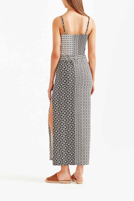 Karezi Midi Dress - Bone/Black