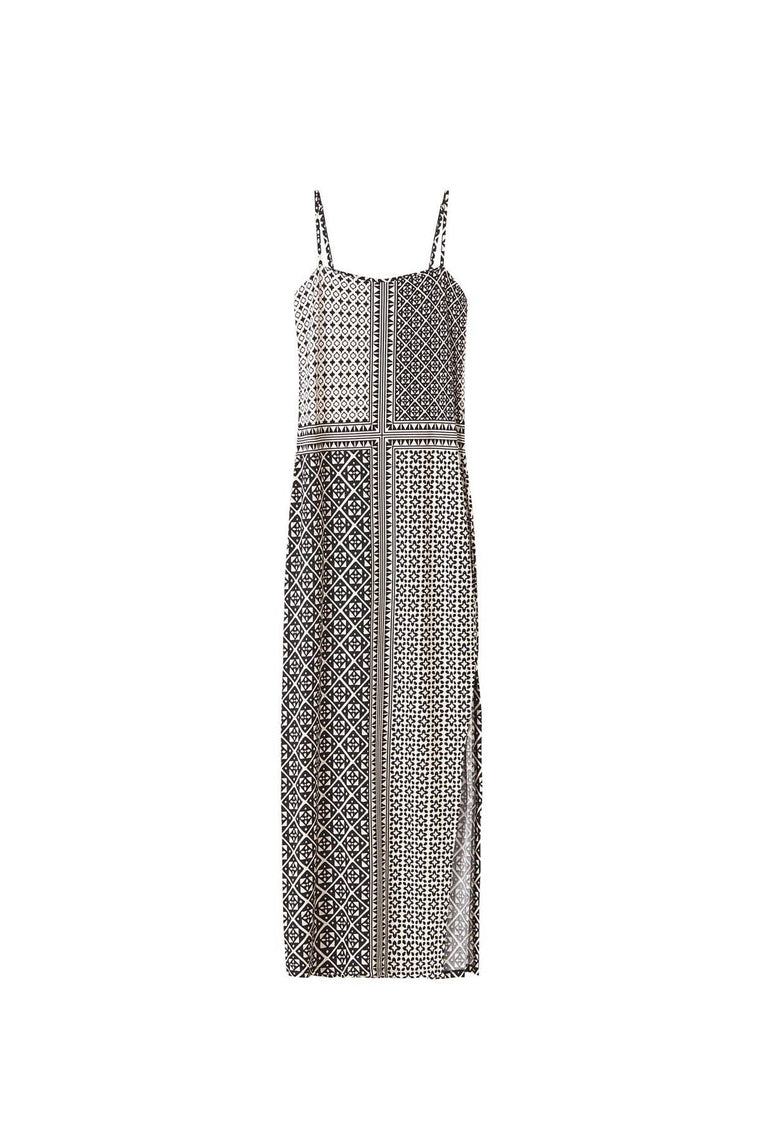 Karezi Midi Dress - Bone/Black