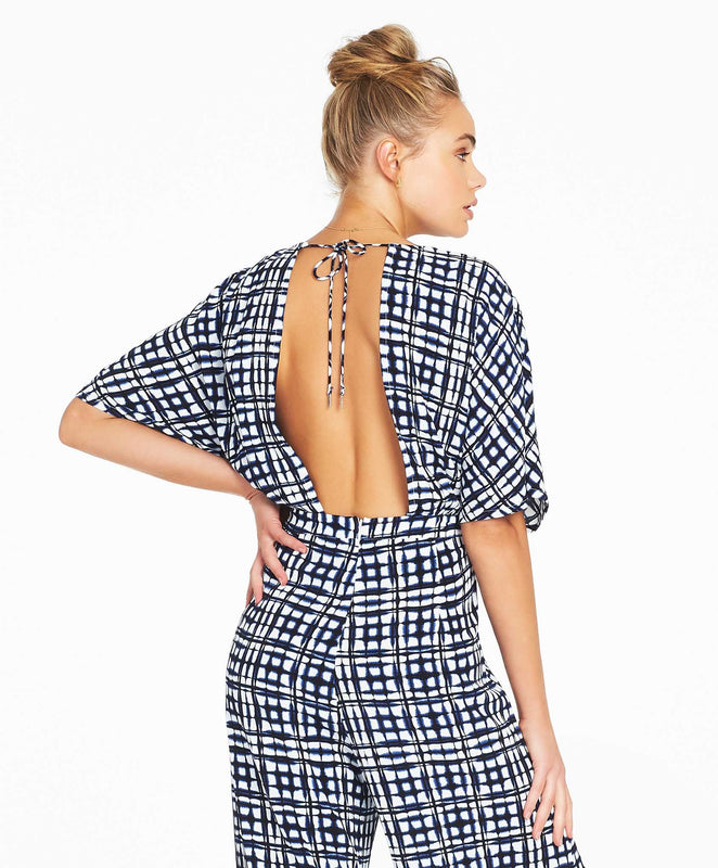 Mahin Wide Leg Jumpsuit - Indigo