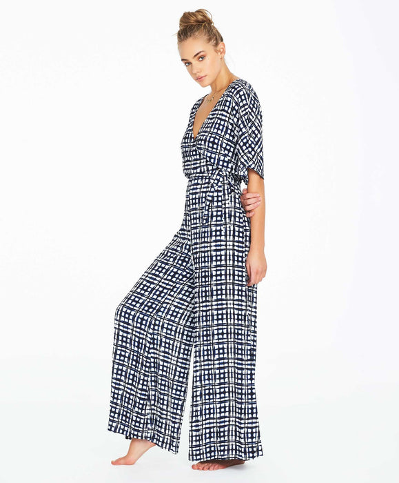 Mahin Wide Leg Jumpsuit - Indigo