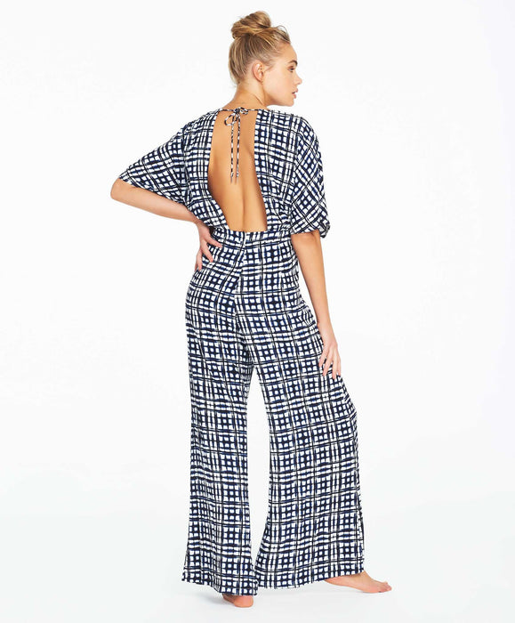 Mahin Wide Leg Jumpsuit - Indigo