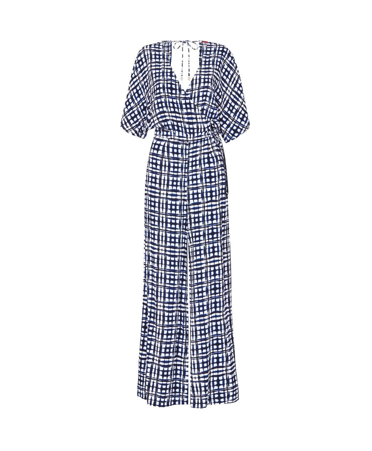 Mahin Wide Leg Jumpsuit - Indigo