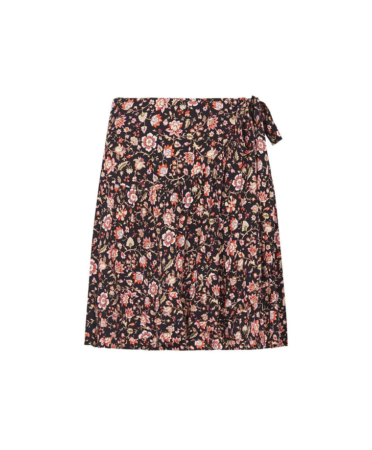 Marquisa Wrap Skirt - Washed Black
