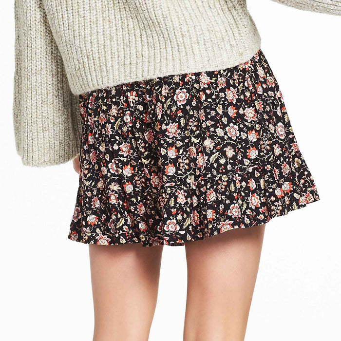 Marquisa Wrap Skirt - Washed Black