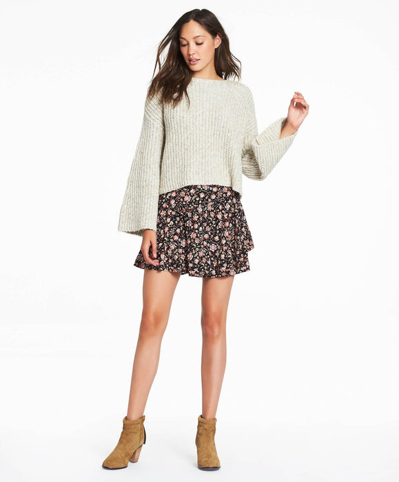 Marquisa Wrap Skirt - Washed Black