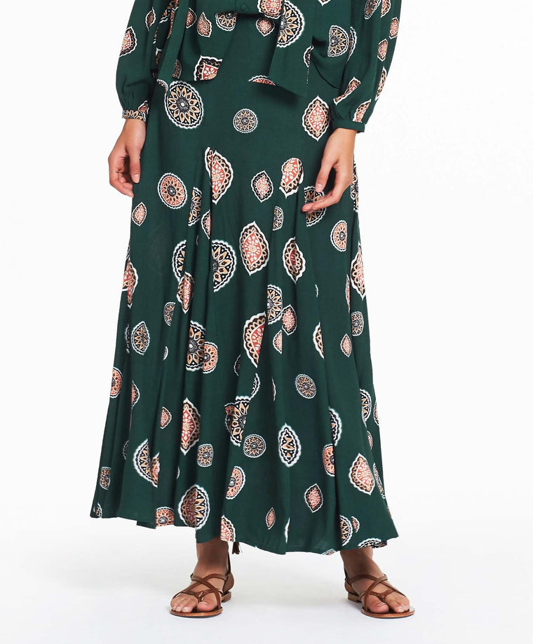 Matisse Maxi Skirt - Emerald