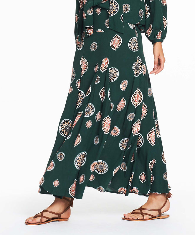 Matisse Maxi Skirt - Emerald