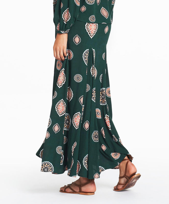 Matisse Maxi Skirt - Emerald