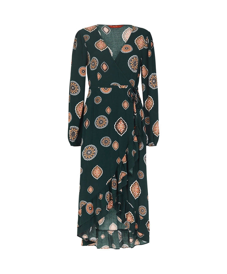 Matisse Wrap Dress - Emerald