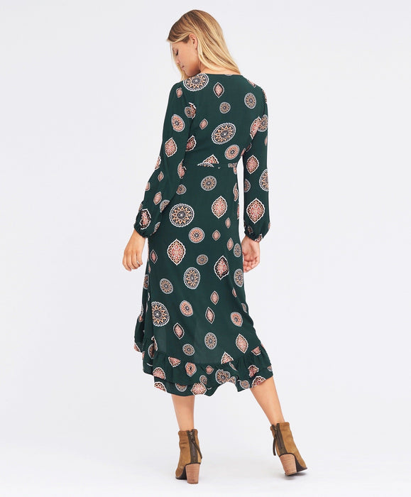 Matisse Wrap Dress - Emerald