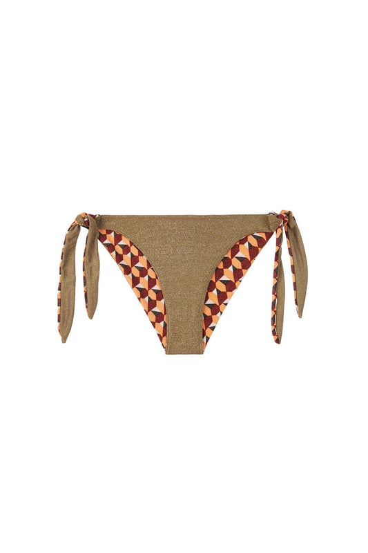 Nathalie Reversible Abbey Bikini Pant - Multi