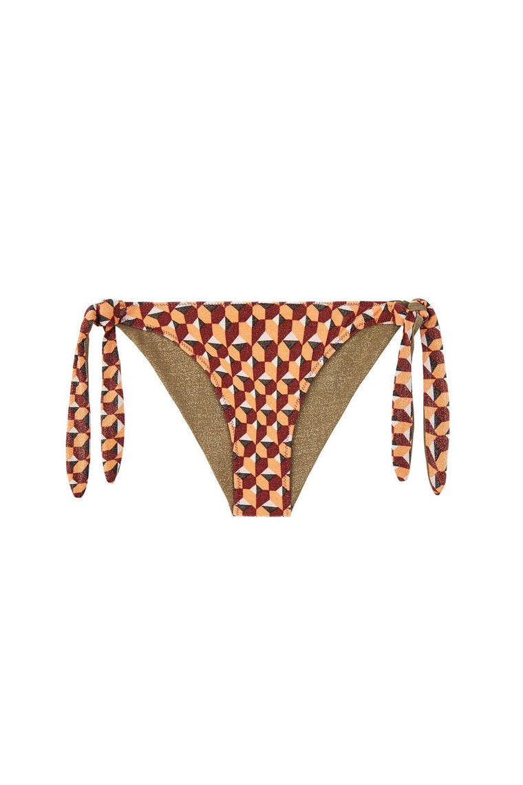 Nathalie Reversible Abbey Bikini Pant - Multi