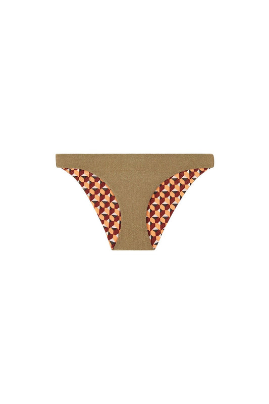 Nathalie Reversible Tiger Bikini Pant - Multi
