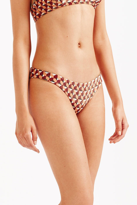 Nathalie Reversible Tiger Bikini Pant - Multi