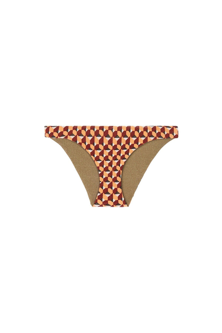 Nathalie Reversible Tiger Bikini Pant - Multi