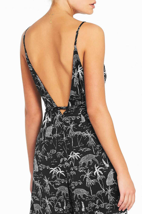 Ortygia Wide Leg Jumpsuit - Black