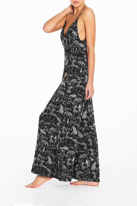 Ortygia Wide Leg Jumpsuit - Black