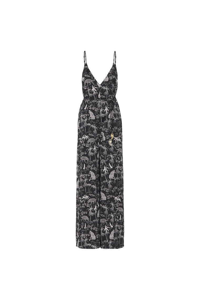 Ortygia Wide Leg Jumpsuit - Black