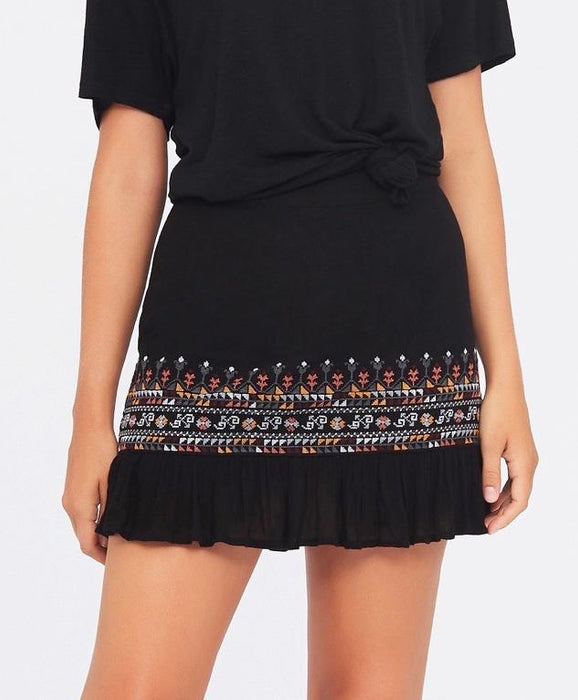Tigerlily Otilie Mini Skirt - Charcoal