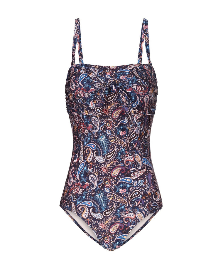 Palermo Wrap One Piece - Indigo