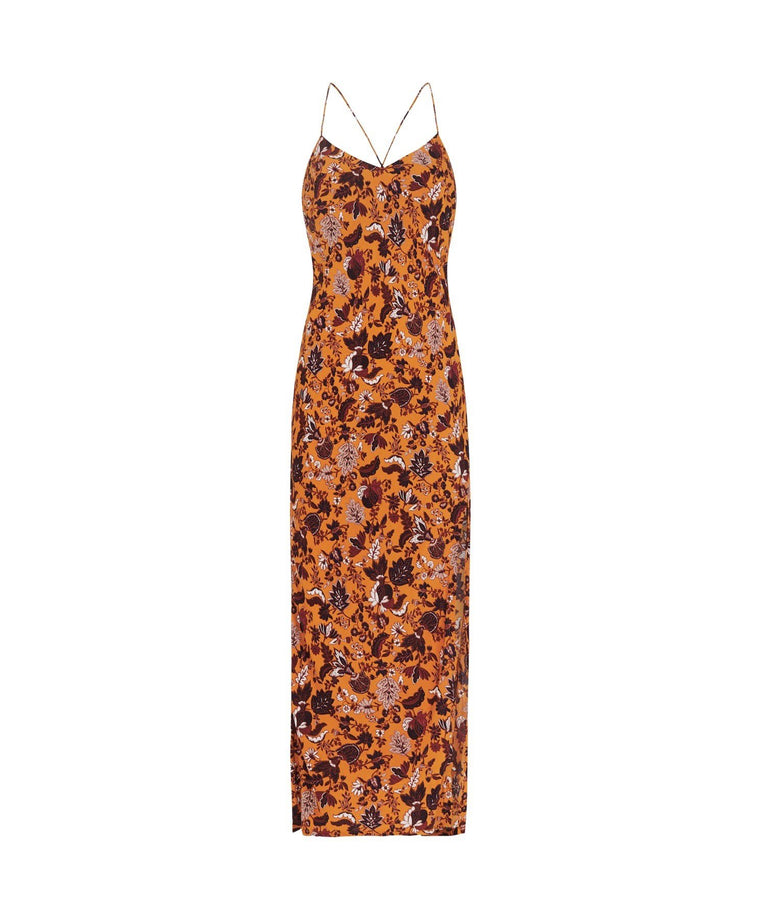 Paradis Strappy Dress - Mustard