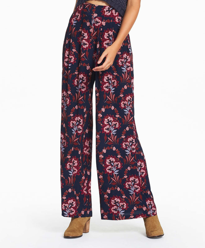 Tigerlily Paradis Wideleg Womens Pants - Indigo