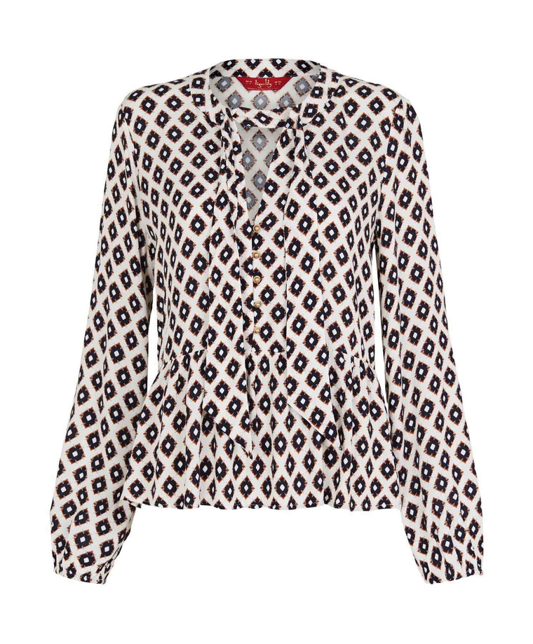 Parisa Blouse Top - White