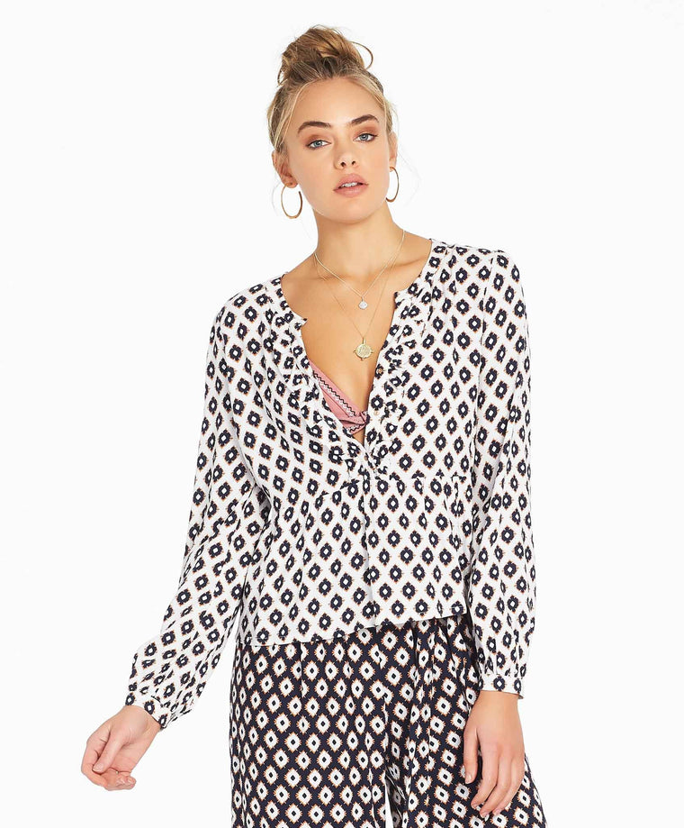 Parisa Blouse Top - White