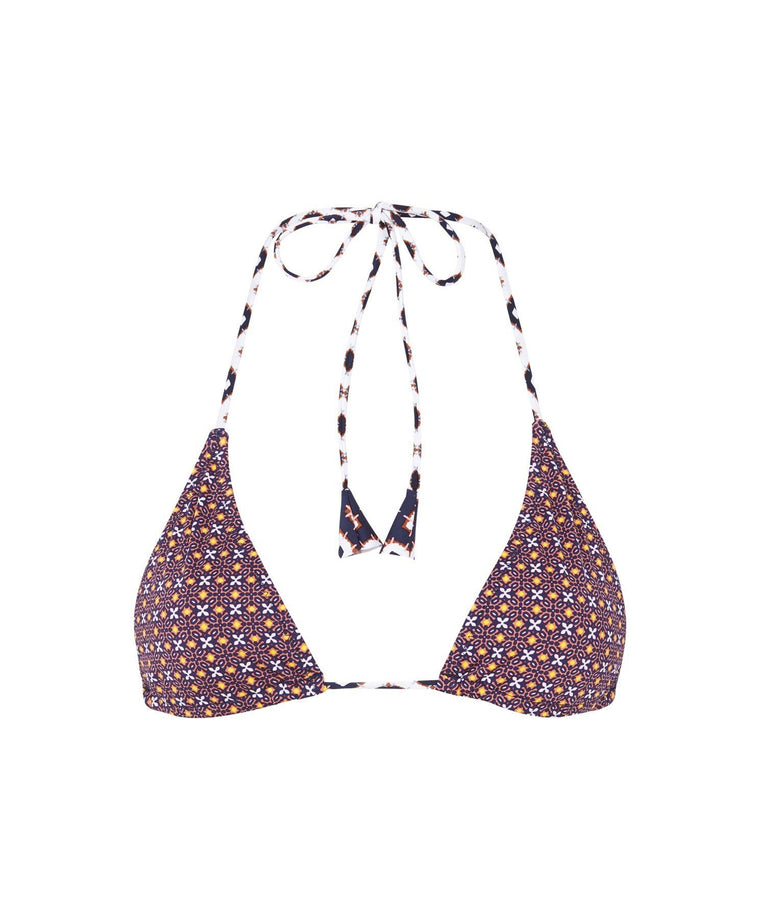 Parisa Mischa Triangle Bikini Top - Peach