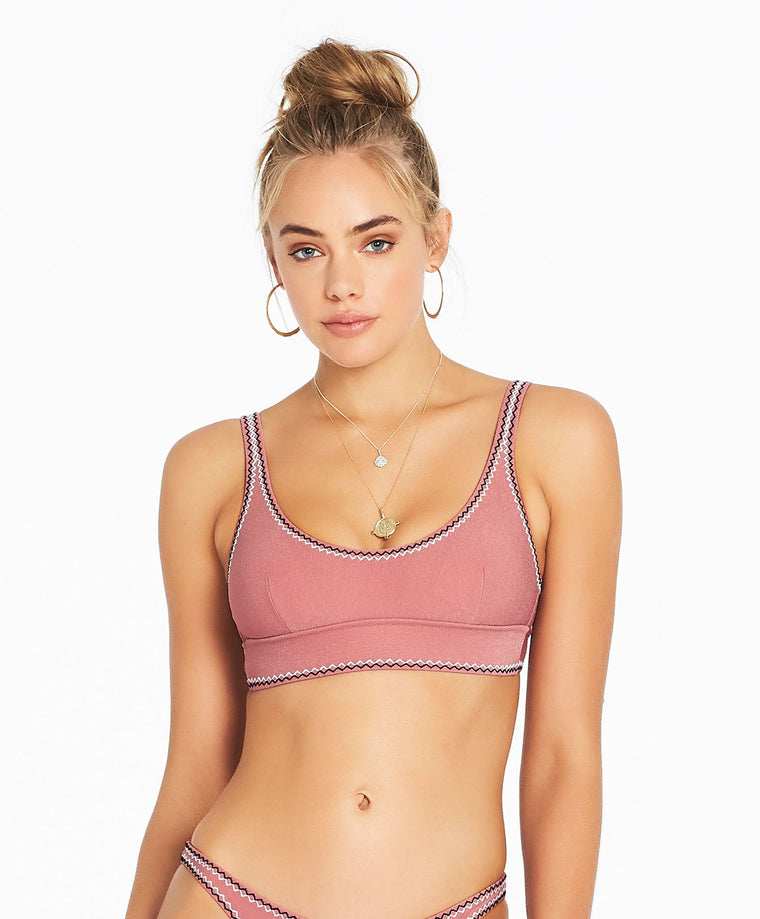 Rosetta Bianca Bra Bikini Top