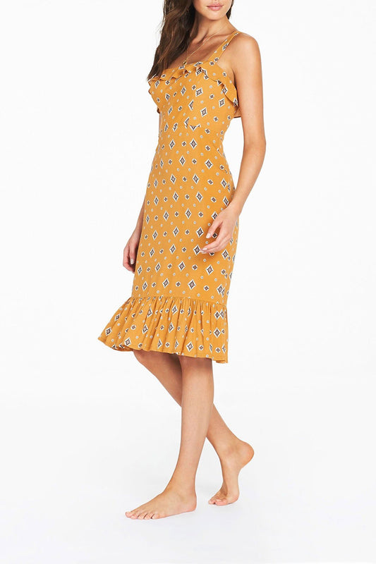 Sadaf Midi Dress - Mustard