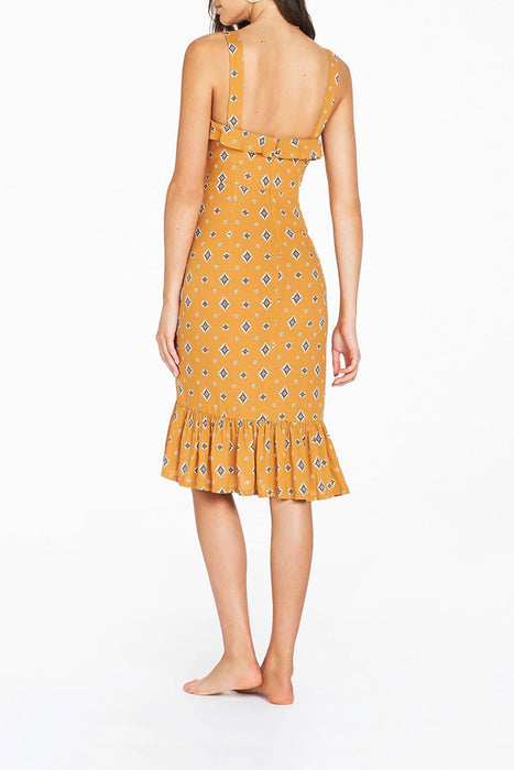 Sadaf Midi Dress - Mustard