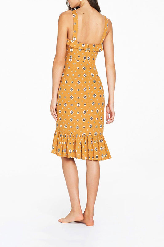 Sadaf Midi Dress - Mustard