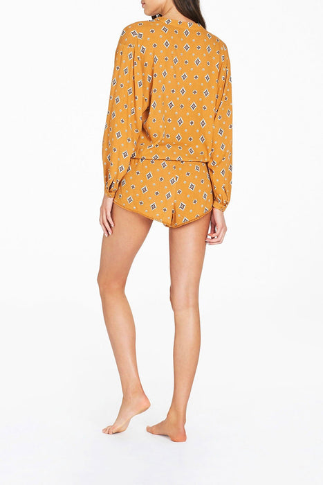 Sadaf Playsuit - Mustard
