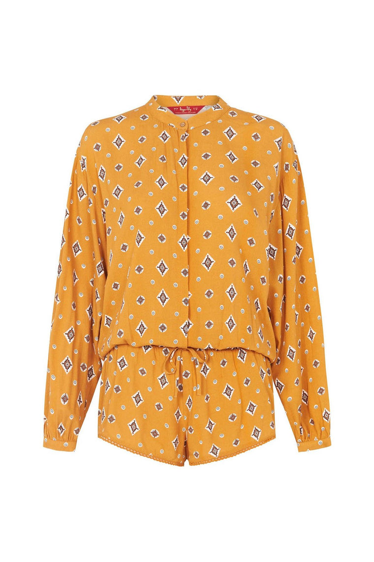 Sadaf Playsuit - Mustard