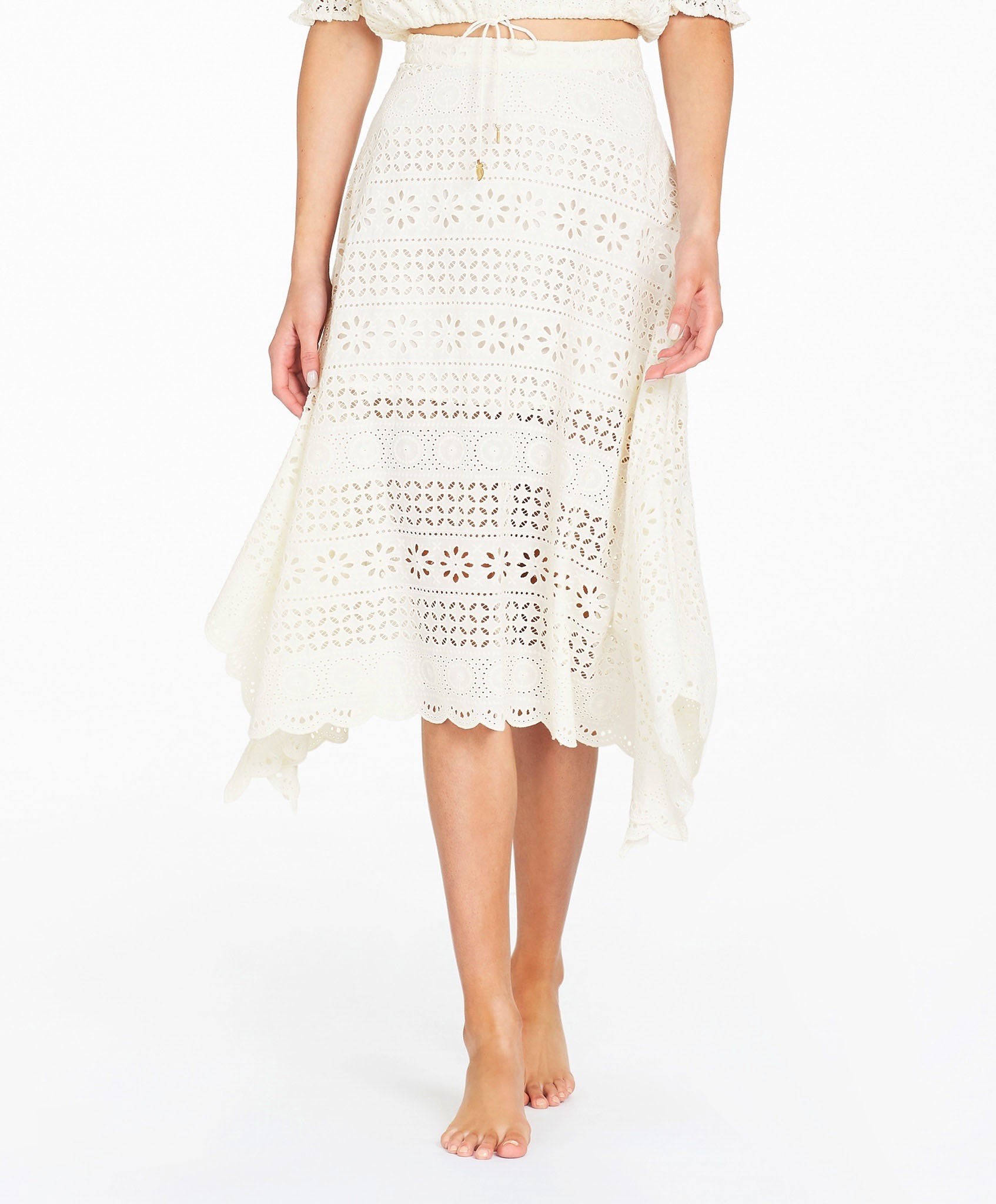 Tigerlily Speranza Midi Skirt - White