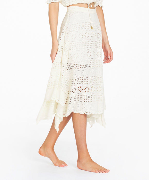 Speranza Midi Skirt - White