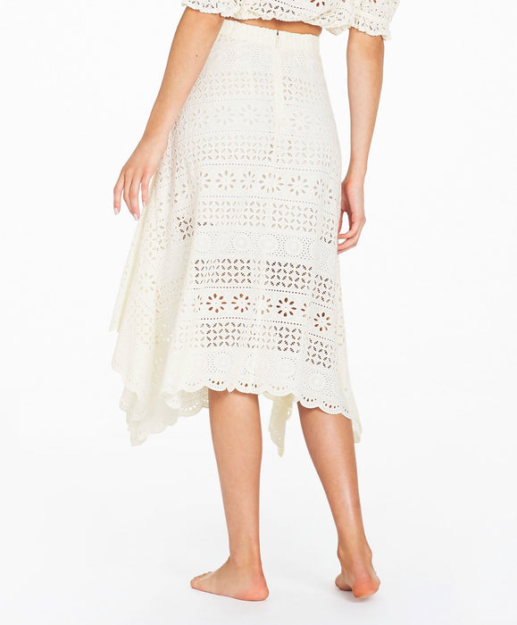 Speranza Midi Skirt - White