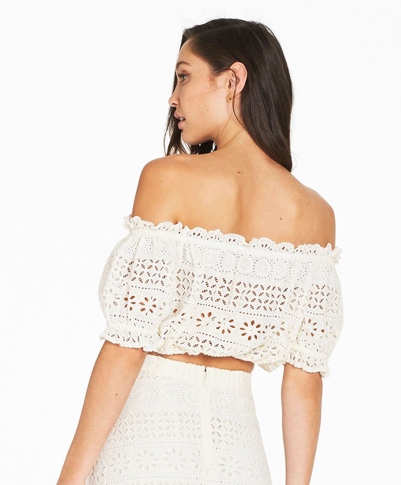 Speranza Crop Top - White